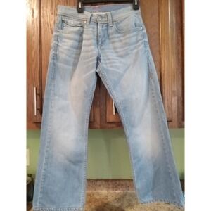 Vintage Y2K Levis Red Line Slim Bootcut Jeans W32 Flap Pocket Star Rivet Denim